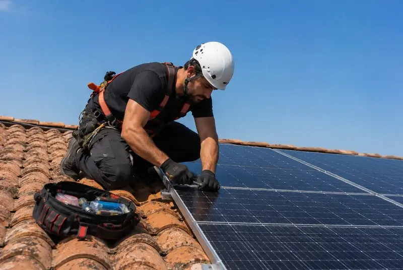Maintenance et monitoring de panneaux solaires à Bessèges