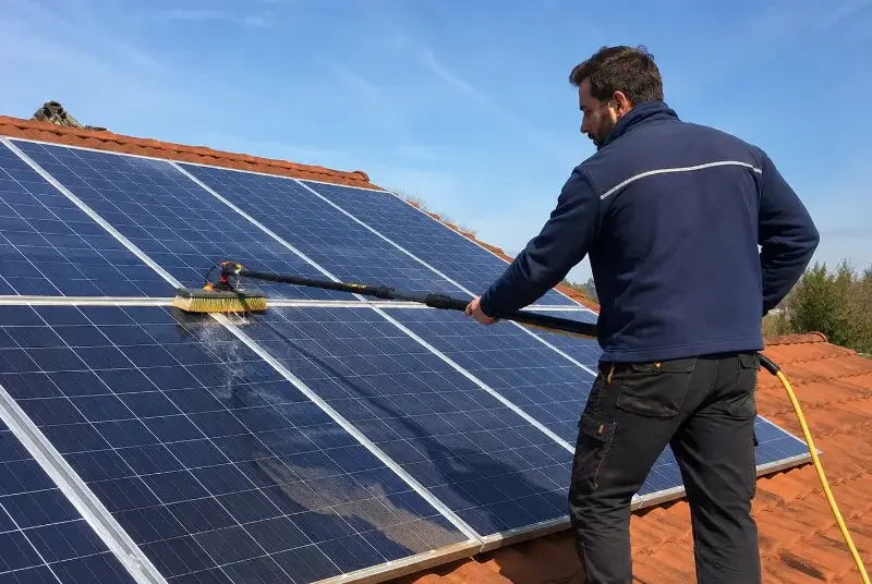 Nettoyage et entretien de panneaux solaires à Bessèges