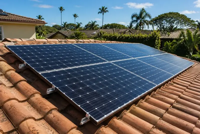Installation de panneaux solaires à Bessèges